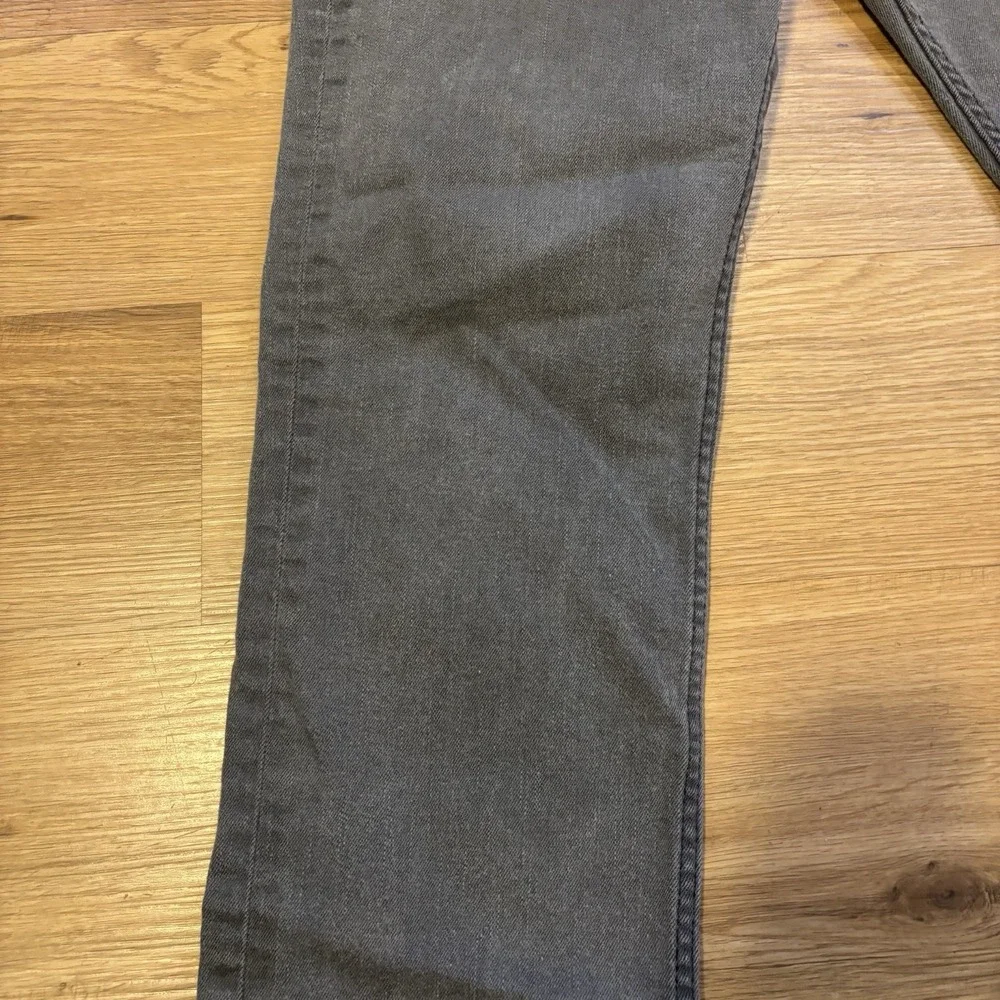 Levi's 511 Mens Jeans 34x32 Faded Light Grey Black Stitching Excellent Condition